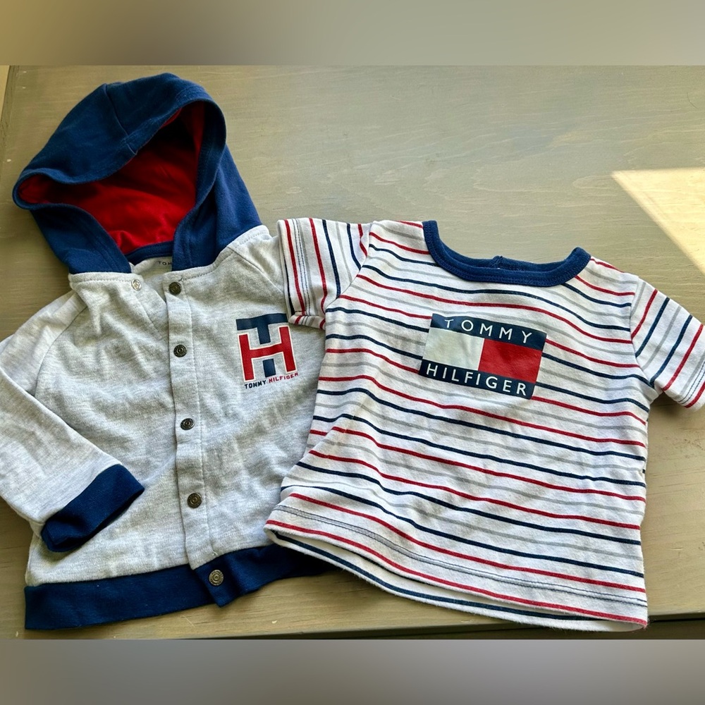 🦋Tommy Hilfiger Shirt and Hoodie Set